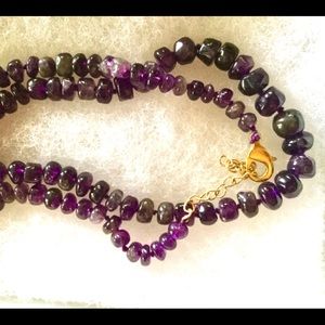 Amethyst quartz 18 inch necklace